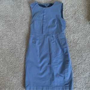 Banana Republic Factory 2P Blue-Gray Sheath Dress